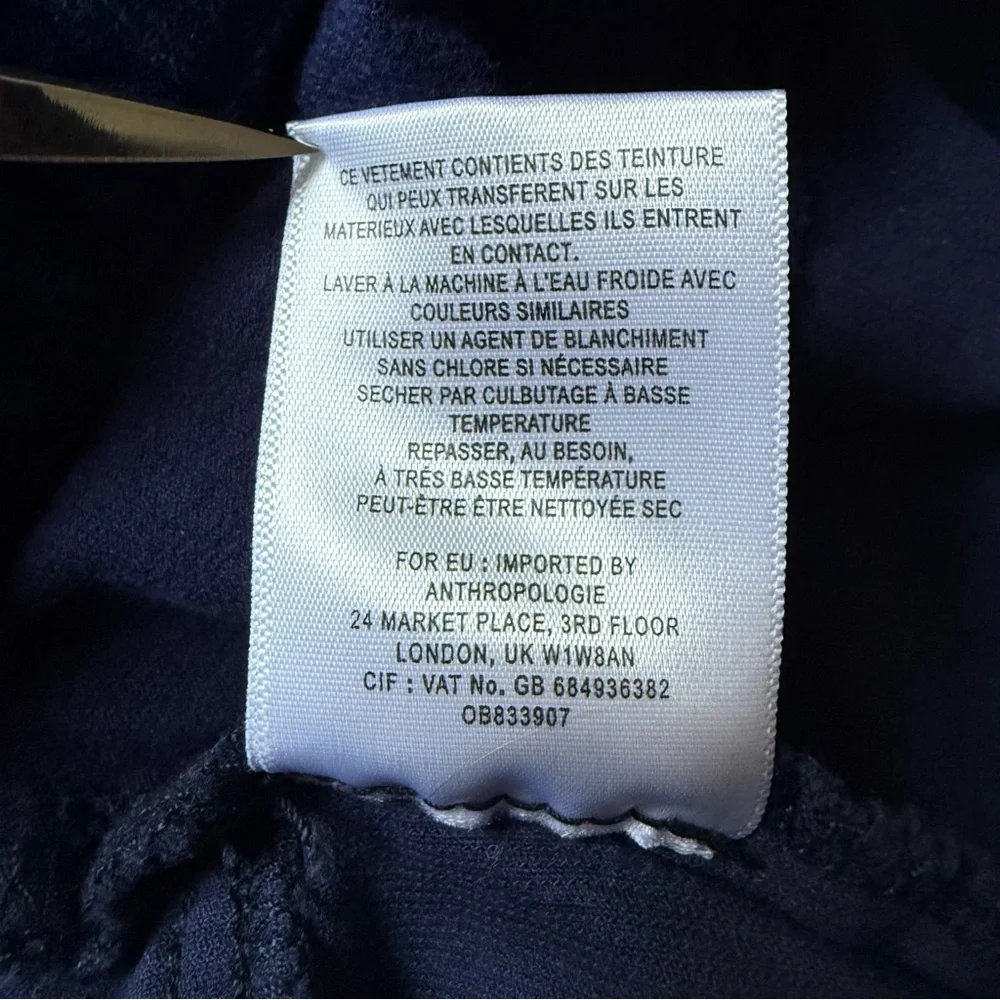 ANTHROPOLOGIE PILCRO Plus Size 32 High Rise Skinny Navy Corduroy 35” Waist Jeans - Picture 15 of 16